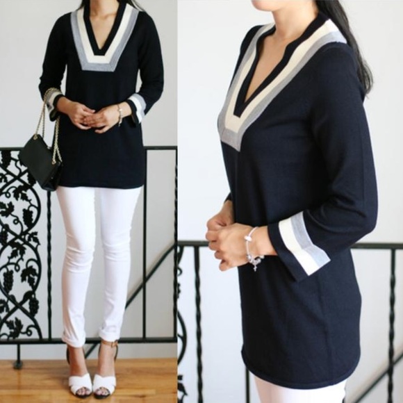 Tory Burch Sweaters - Tory Burch Merino Wool Tunic Sweater